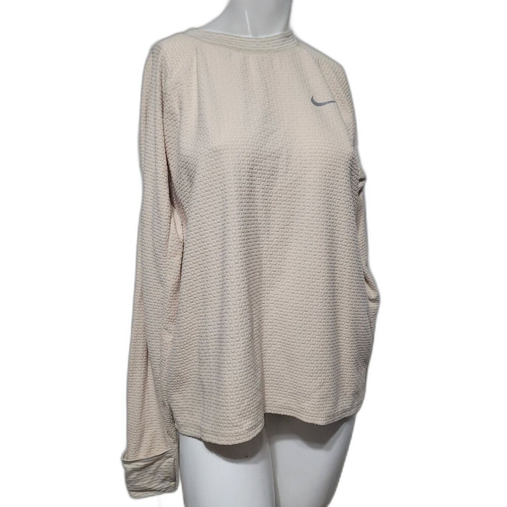 Nike Dri-Fit Large Thermal Top knit soft texture pocket bags hand Next Run